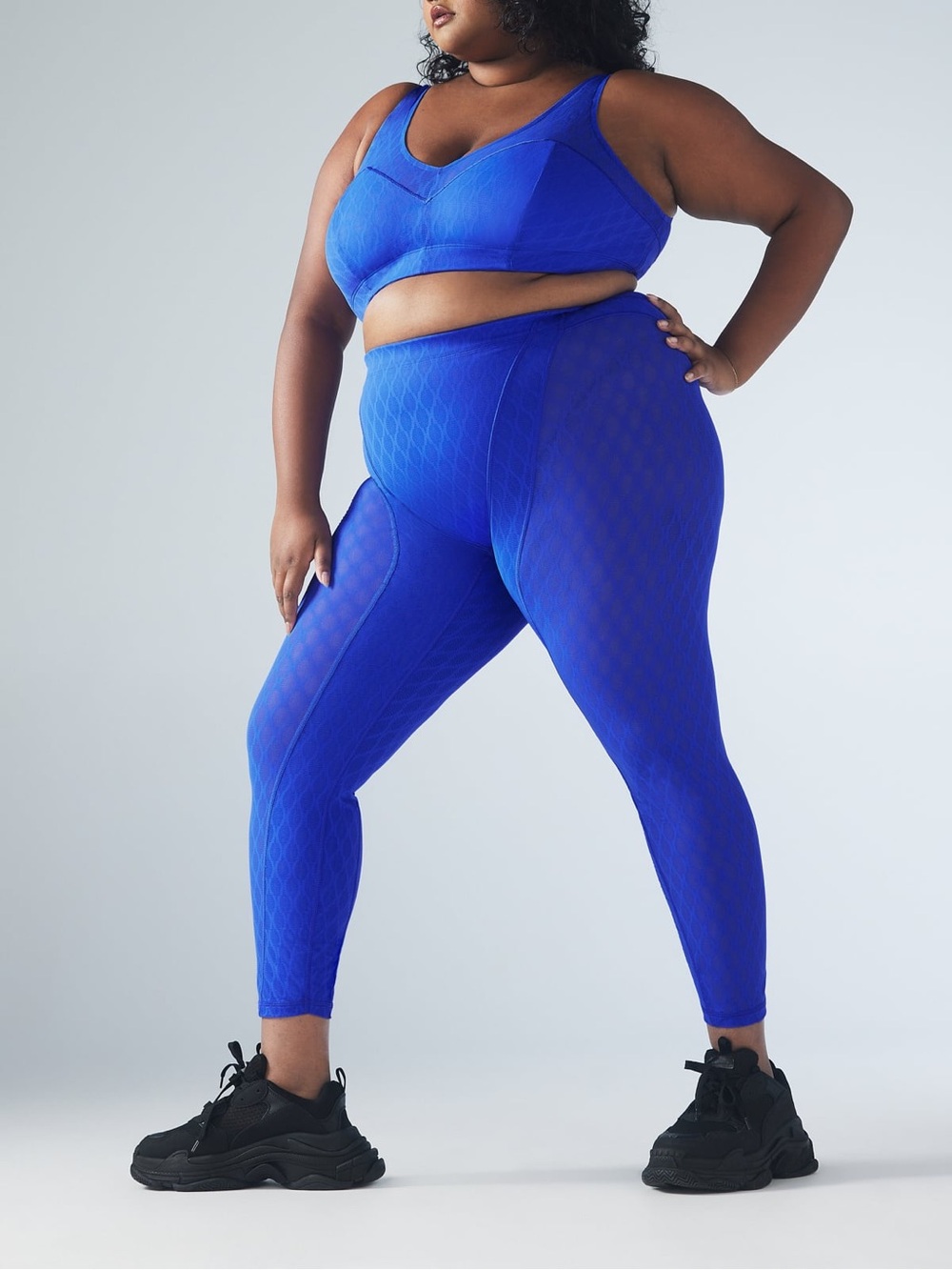 Savage‎ X Fenty Peak Performance High-Waist X Mesh Legging True Blue 2X NWT - Picture 2 of 10